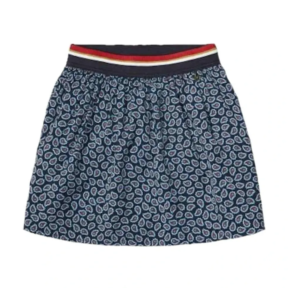 Paisley Crepe Skjørt