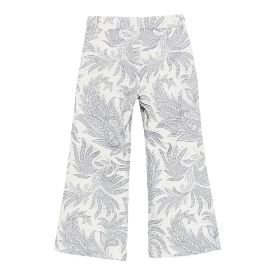 Paisley Print Vide Bukser