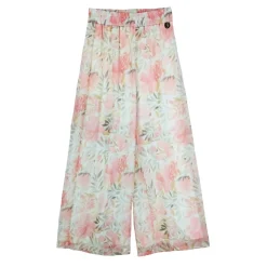 Pantalone a palazzo largo fantasia floreale