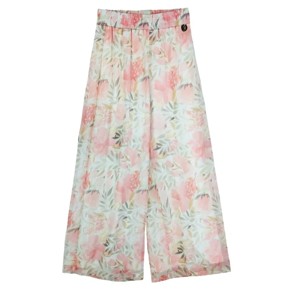 Pantalone a palazzo largo fantasia floreale