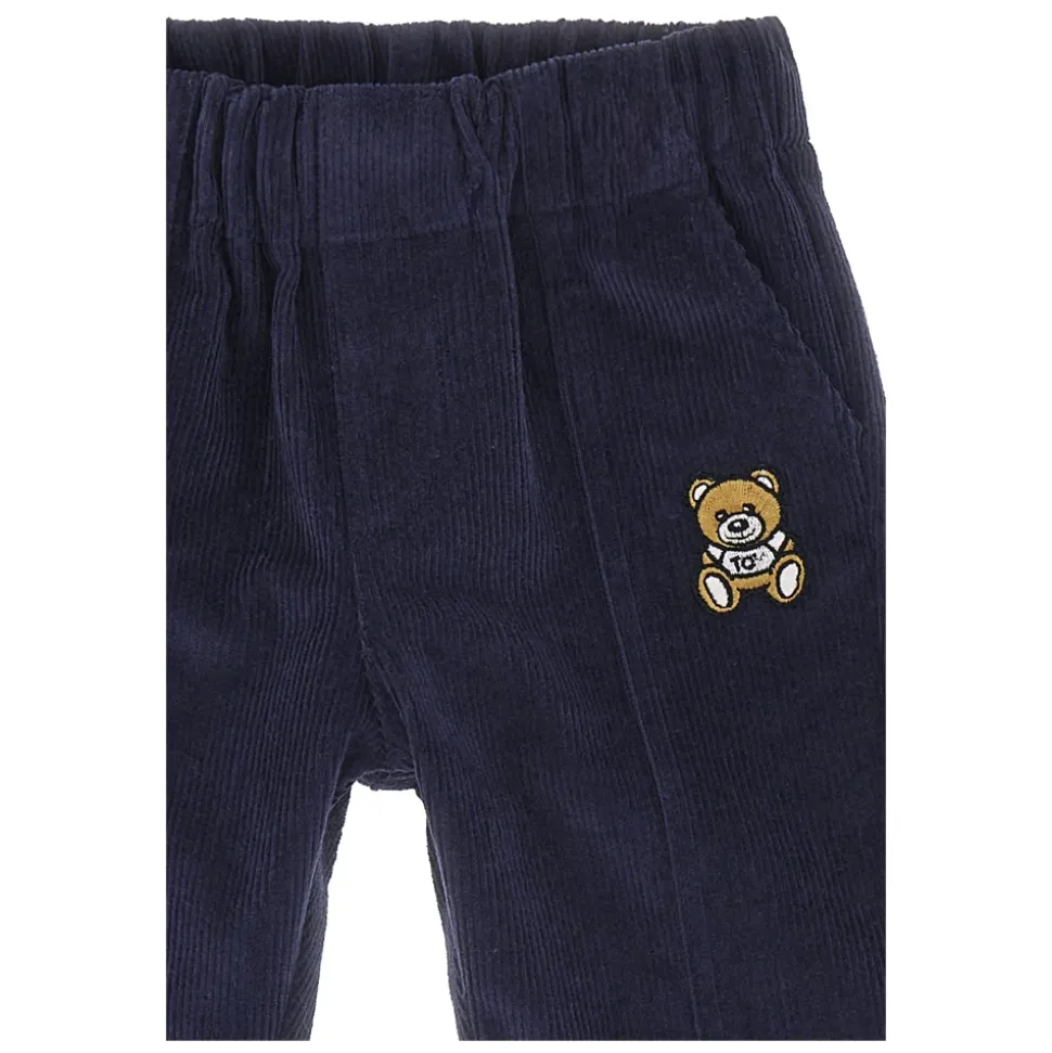 Pantalone in velluto con ricamo Toy