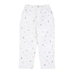 Pantalone modello lingo a fantasia allover