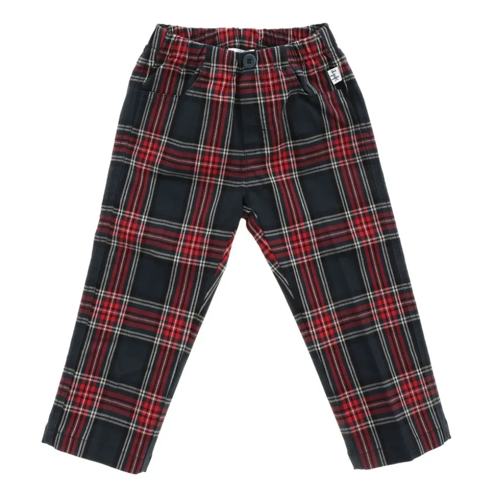 Pantalone Stretch Check Trousers