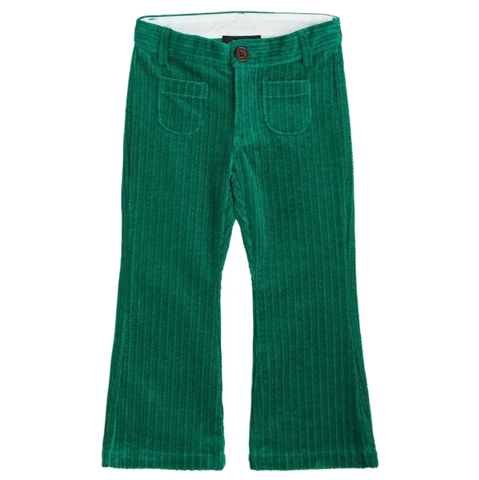 Pantalone svasato in velluto a coste