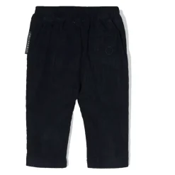 Pantalone tinta unita modello classico in velluto fantasia righe