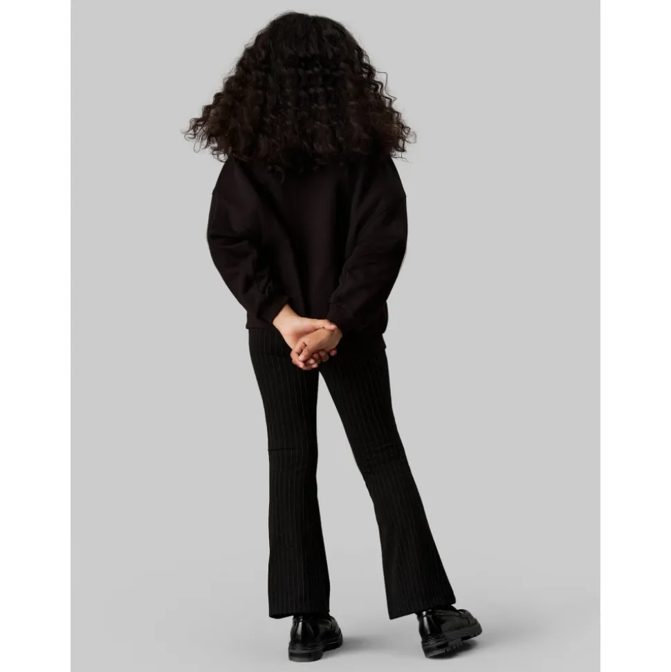 Pinstripe Flare Bukser i Svart