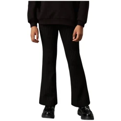 Pinstripe Flare Bukser i Svart