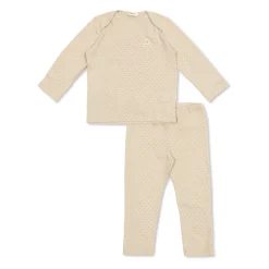 Piqué Bomulls Jacquard Pyjamasett