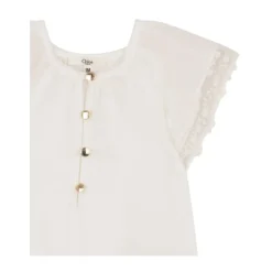 Playsuit med blondekant
