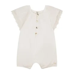 Playsuit med blondekant