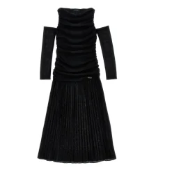 Pleated Lurex Dress