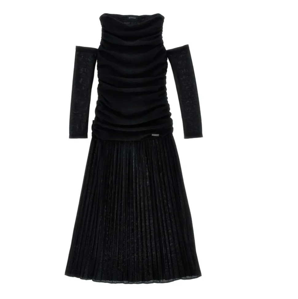 Pleated Lurex Dress