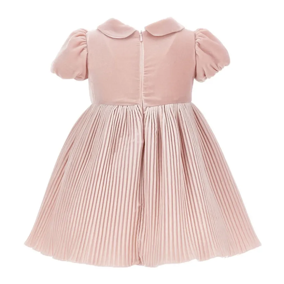 Pleated Velvet Dress