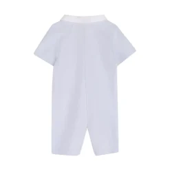 Pocket-detail Collared Playsuit