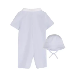 Pocket-detail Collared Playsuit