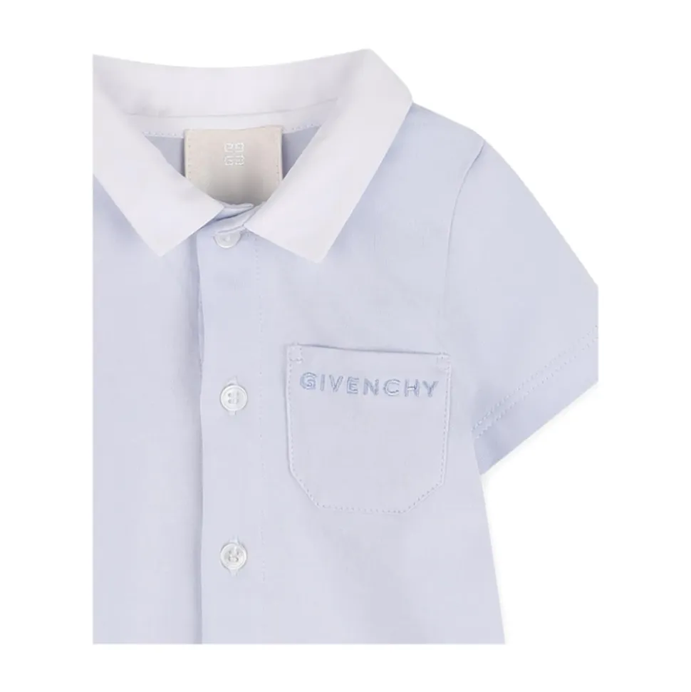 Pocket-detail Collared Playsuit
