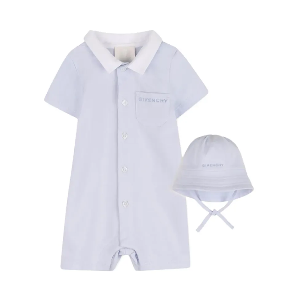 Pocket-detail Collared Playsuit