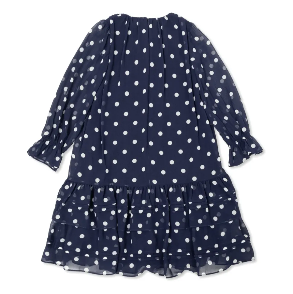 Polka Dot Georgette Dress