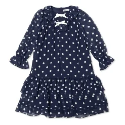 Polka Dot Georgette Dress