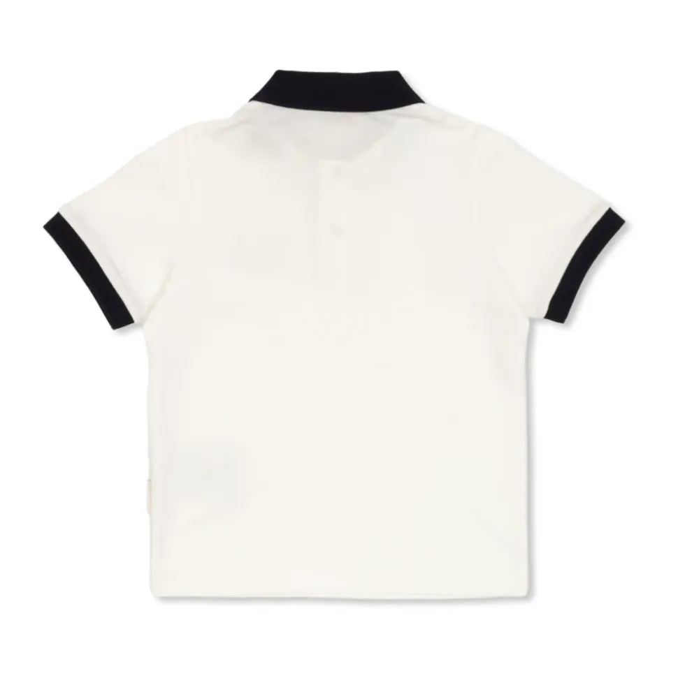 Polo-skjorte i bomull med logopatch