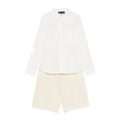 Poplin Skjorte og Bermuda Shorts Sett