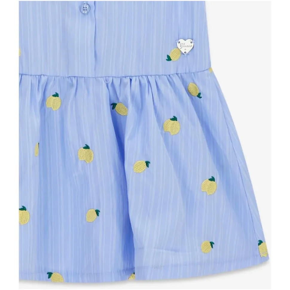 Poplin Striped Lemons Dress