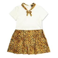 Printed Cotton-Jersey Twill Dress