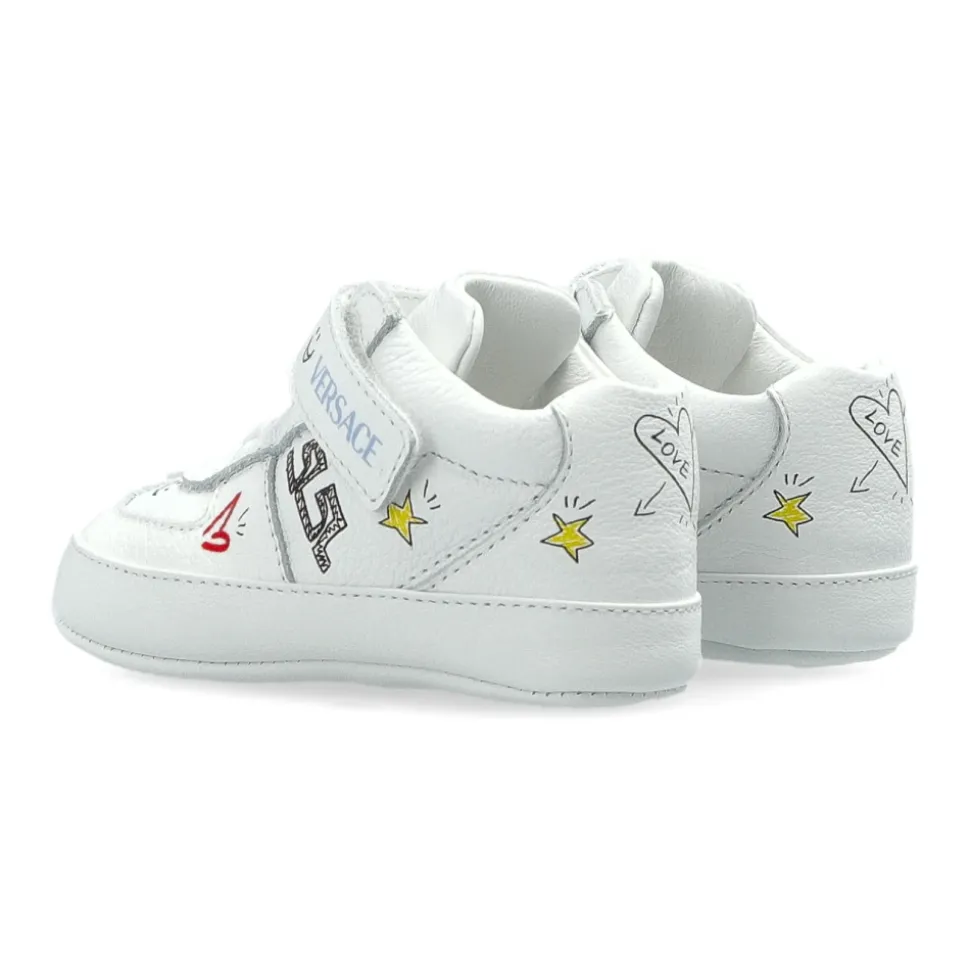 Printed Leather Sneakers