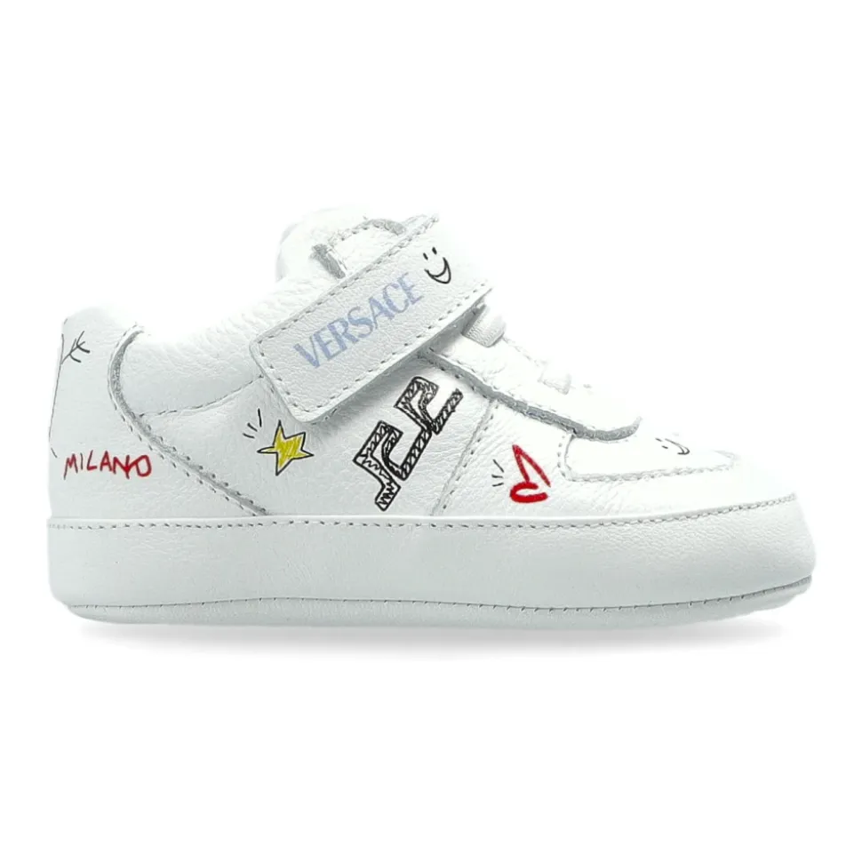 Printed Leather Sneakers