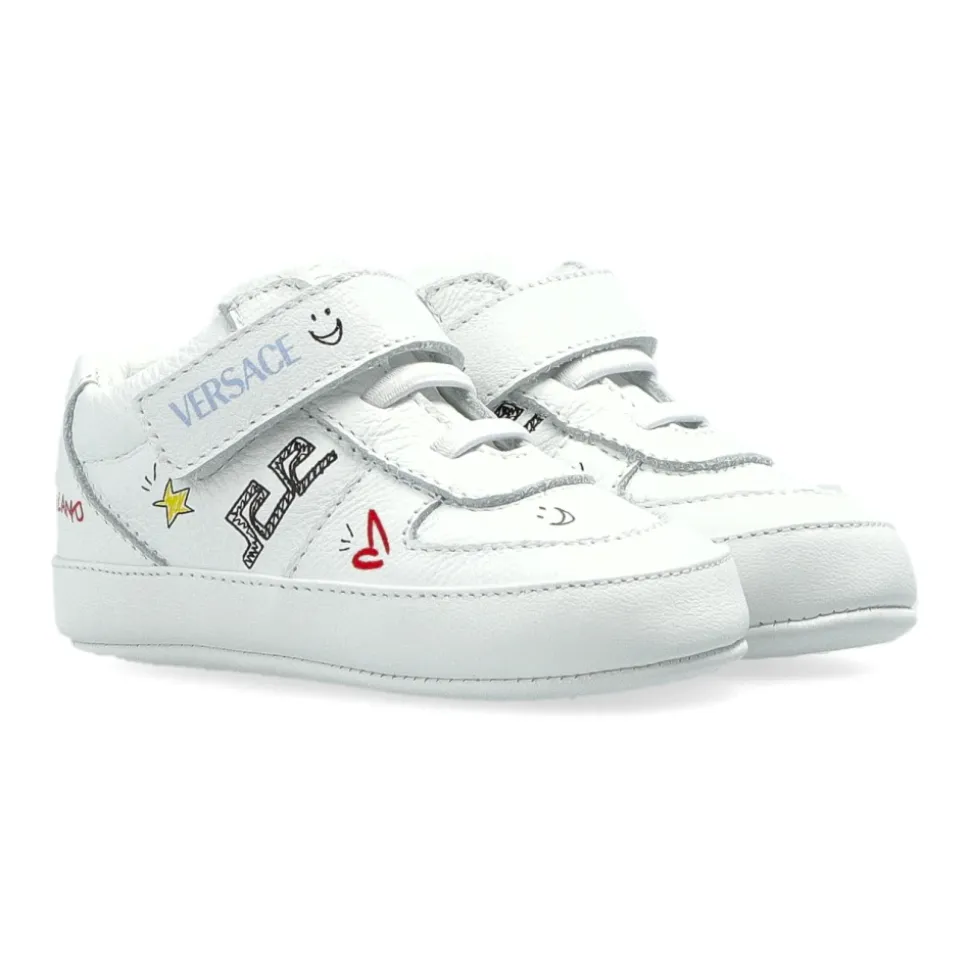 Printed Leather Sneakers