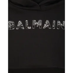 Printed Paris Logo Hoodie