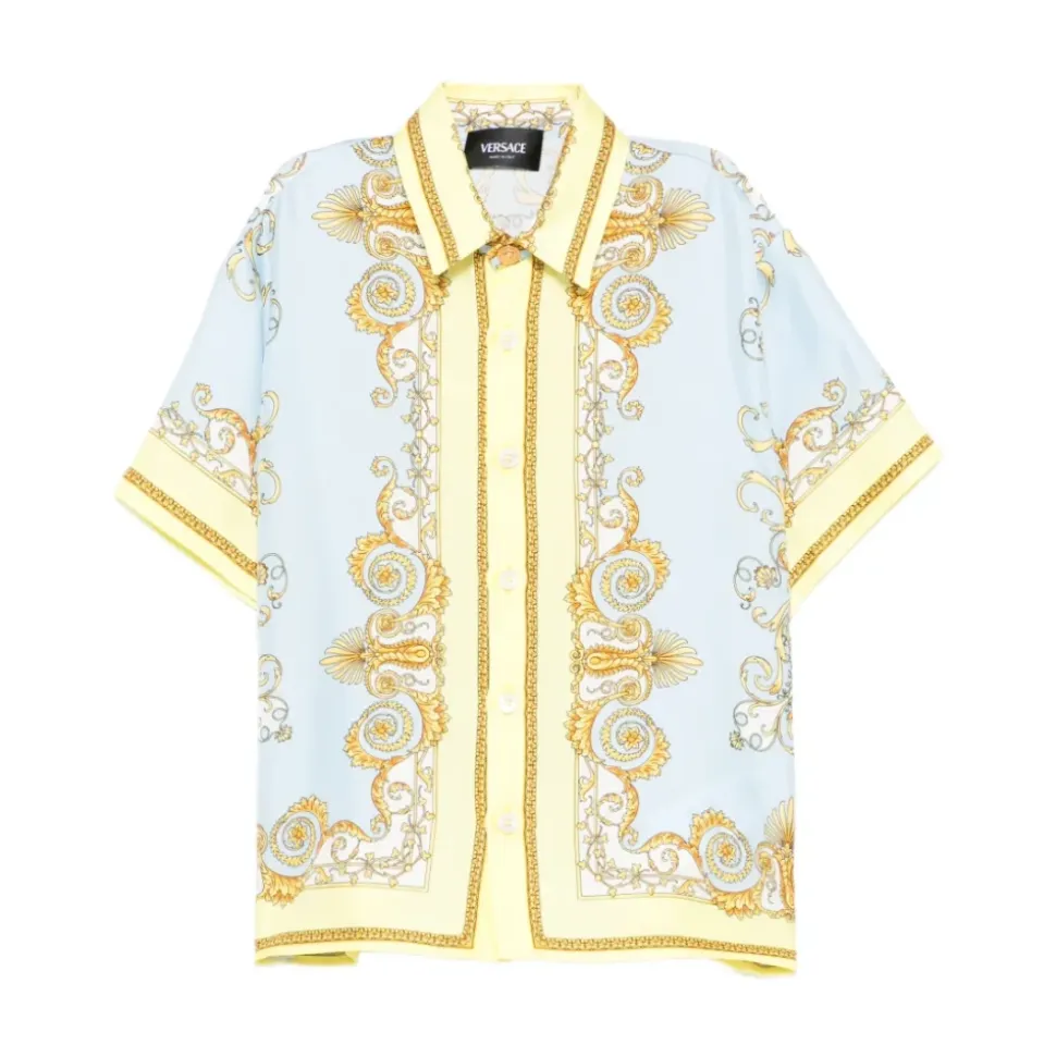 Printed Silk Twill Shirt