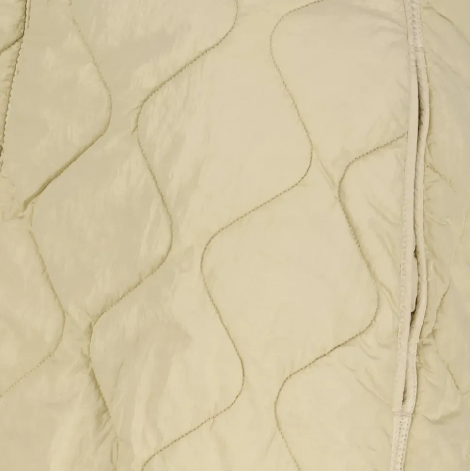 Quilted Nylon Mini Skirt