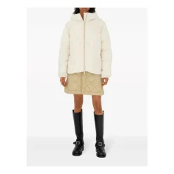 Quilted Nylon Mini Skirt