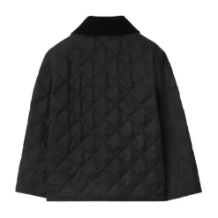 Quiltet Svart Parka Jakke
