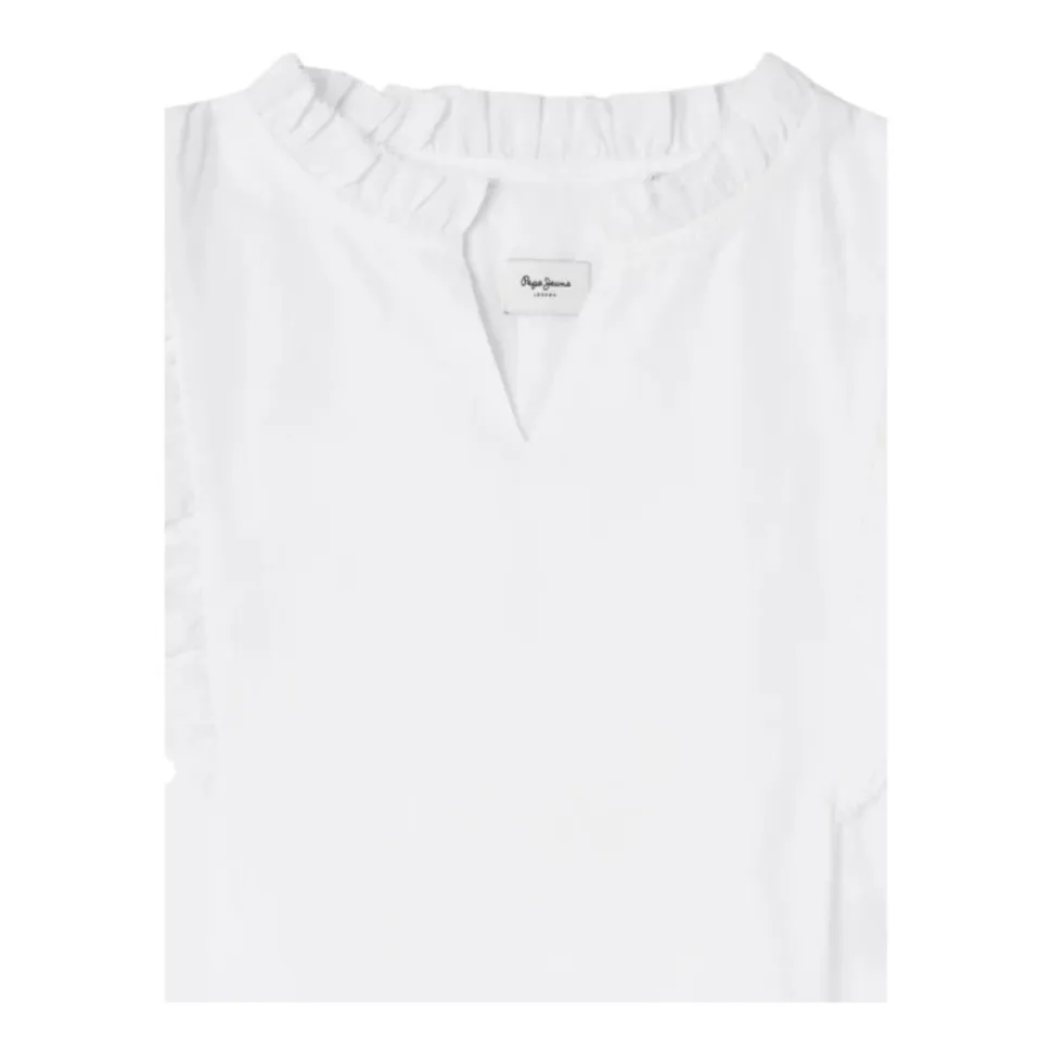 Romantisk V-hals Butterfly Erme Bluse