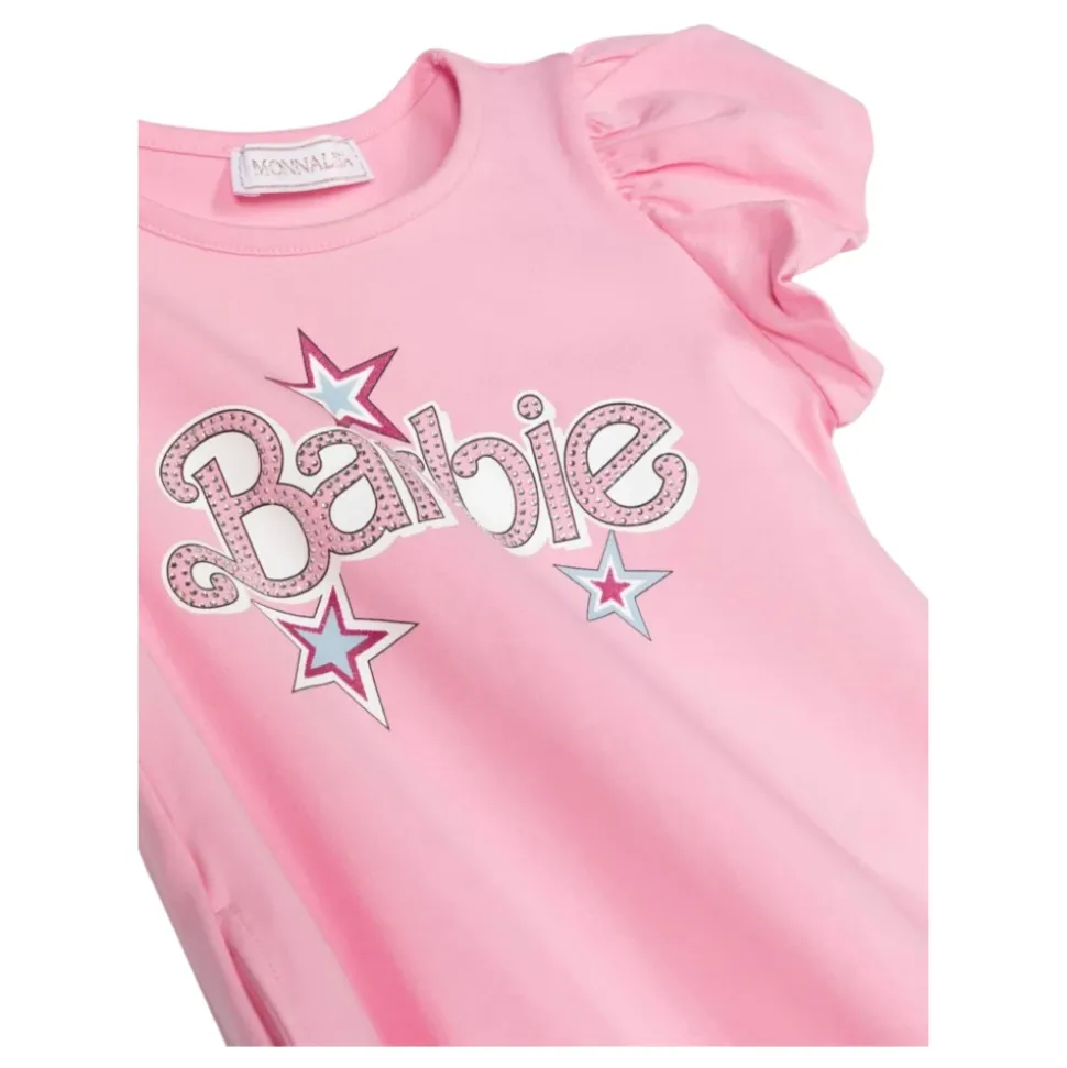 Rosa Barbie Kjole med Stjerner