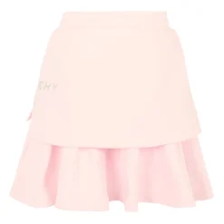 Rosa Casual Skjørt med Metallic Logo