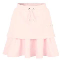 Rosa Casual Skjørt med Metallic Logo