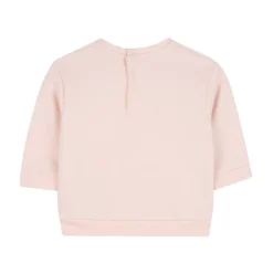 Rosa Genser med Velvet-effekt Broderi