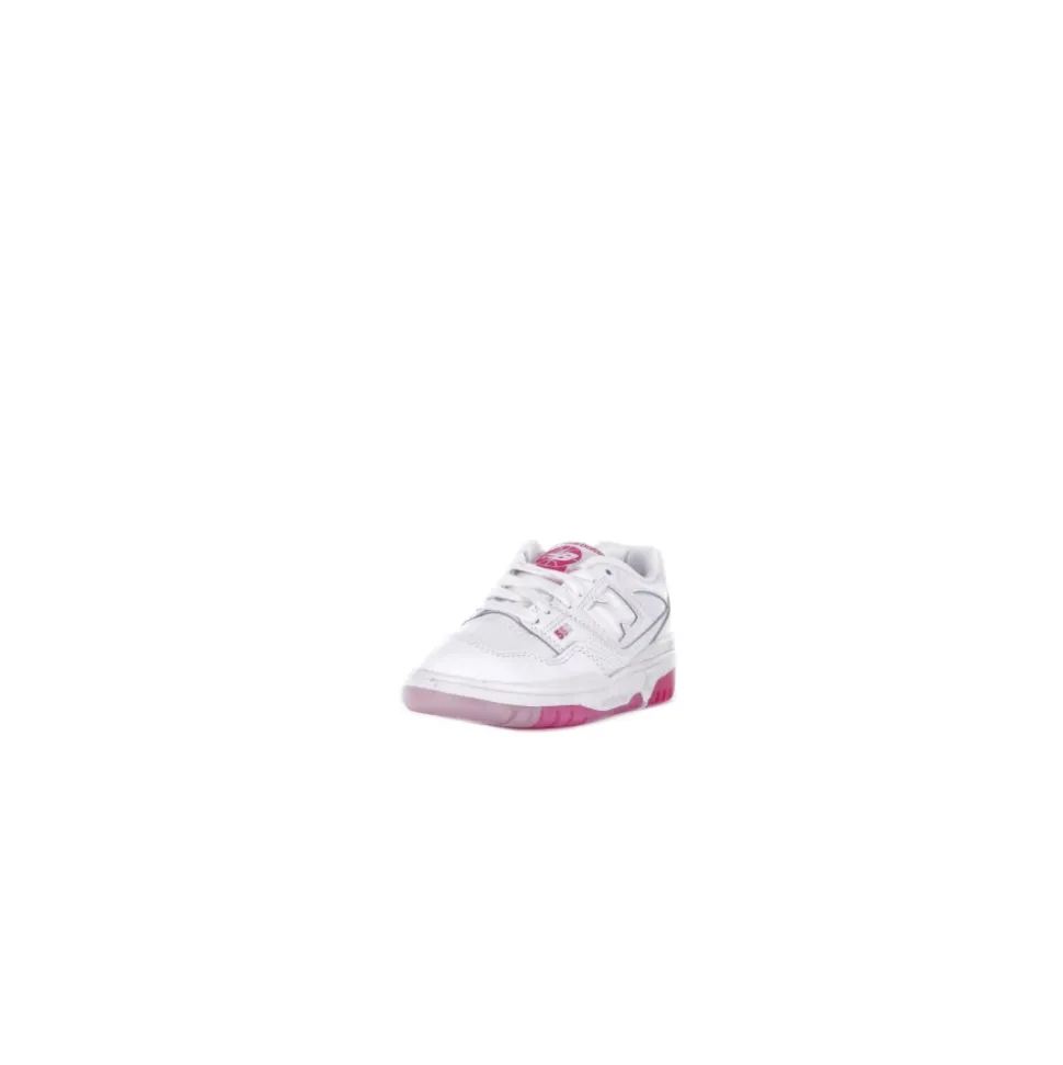 Rosa Junior Sneakers med Lær Detaljer