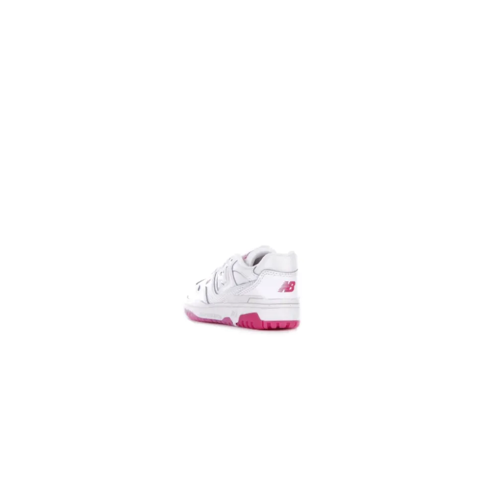 Rosa Junior Sneakers med Lær Detaljer