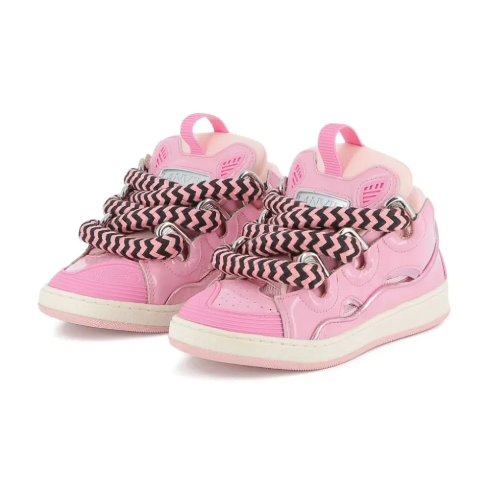 Rosa Sneakers med Snøring
