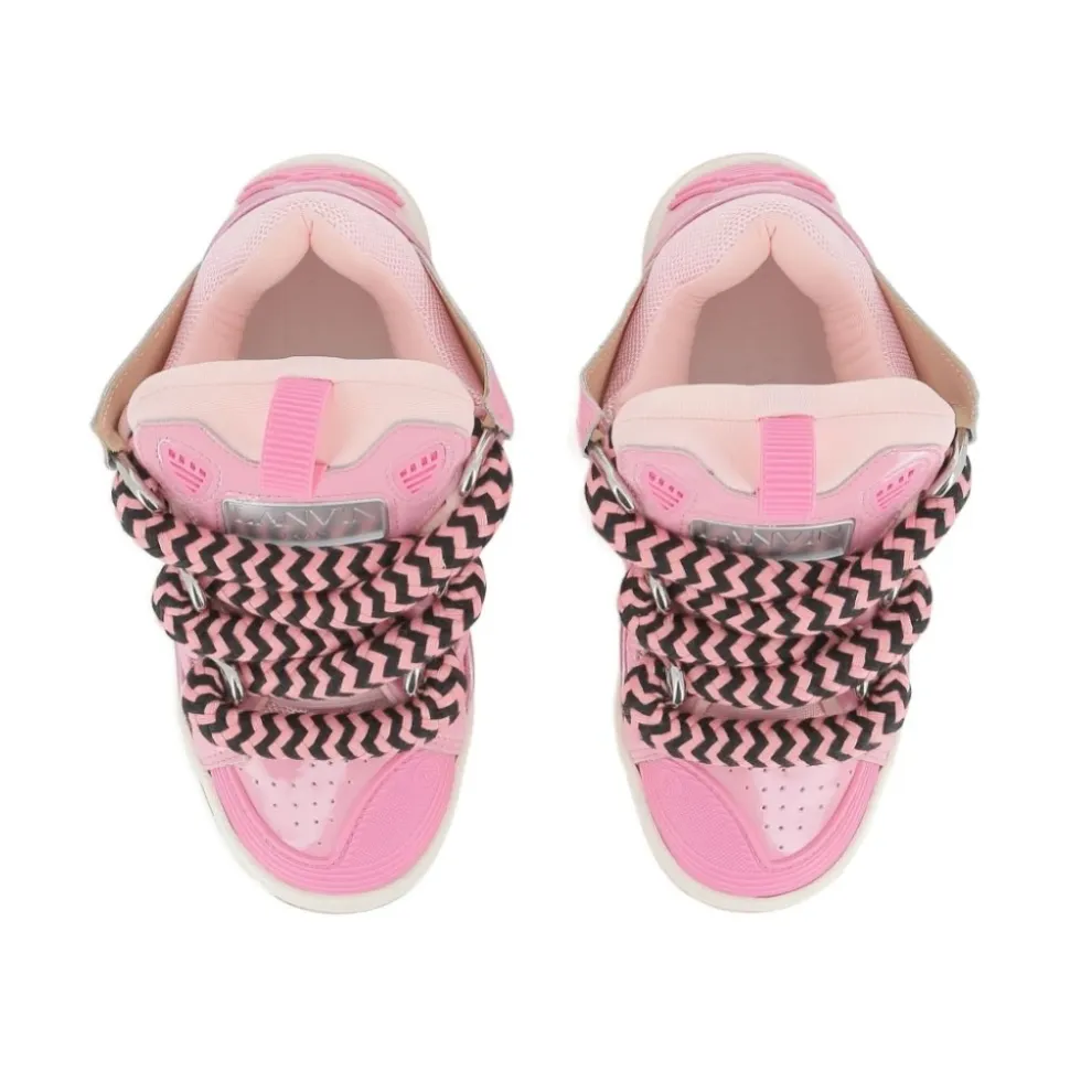 Rosa Sneakers med Snøring