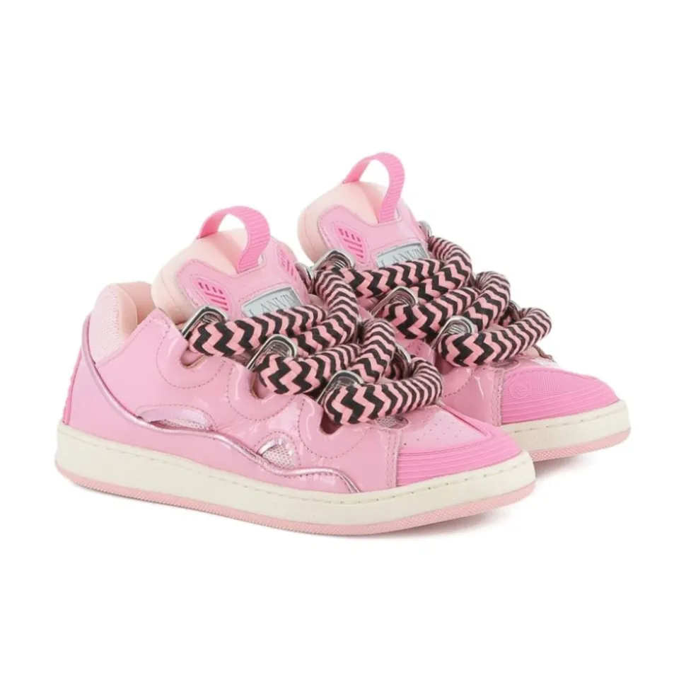 Rosa Sneakers med Snøring