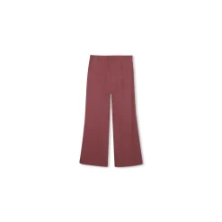 Rosa Wide-Leg Bukser med Belte