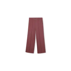 Rosa Wide-Leg Bukser med Belte