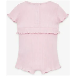 Ruffled Cotton Romper