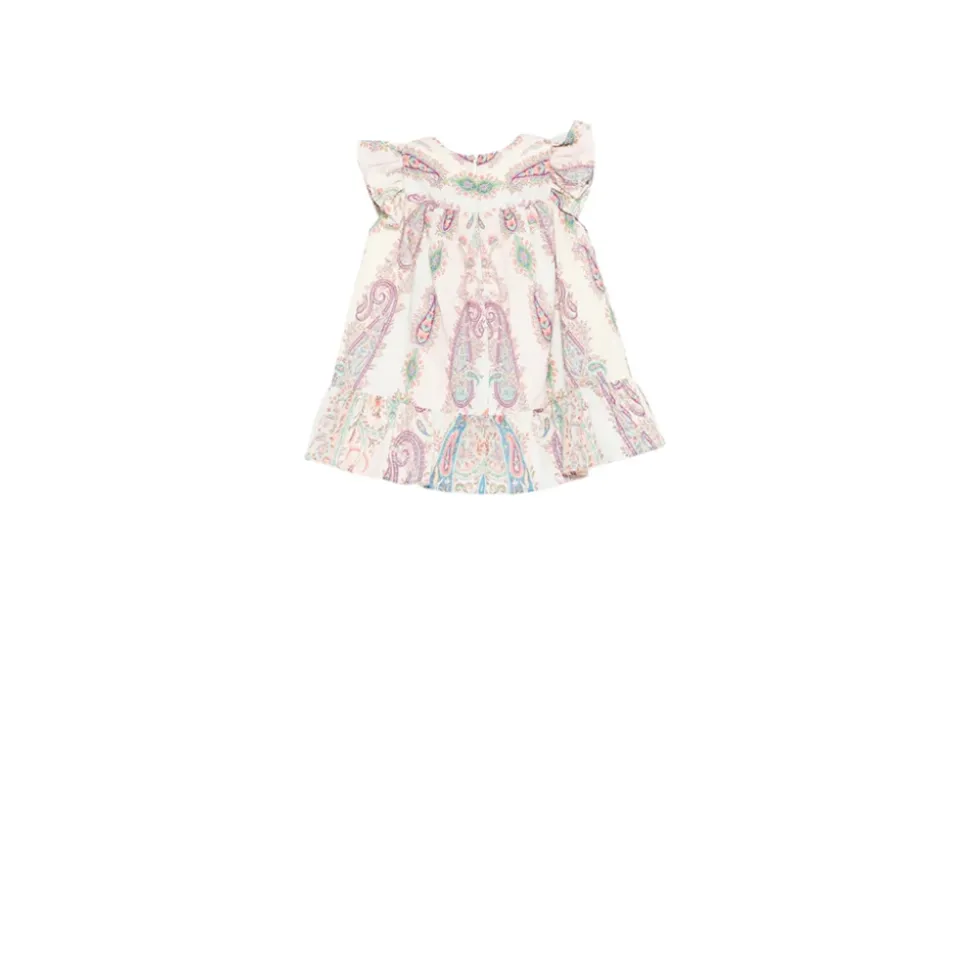 Ruffled Paisley Dress
