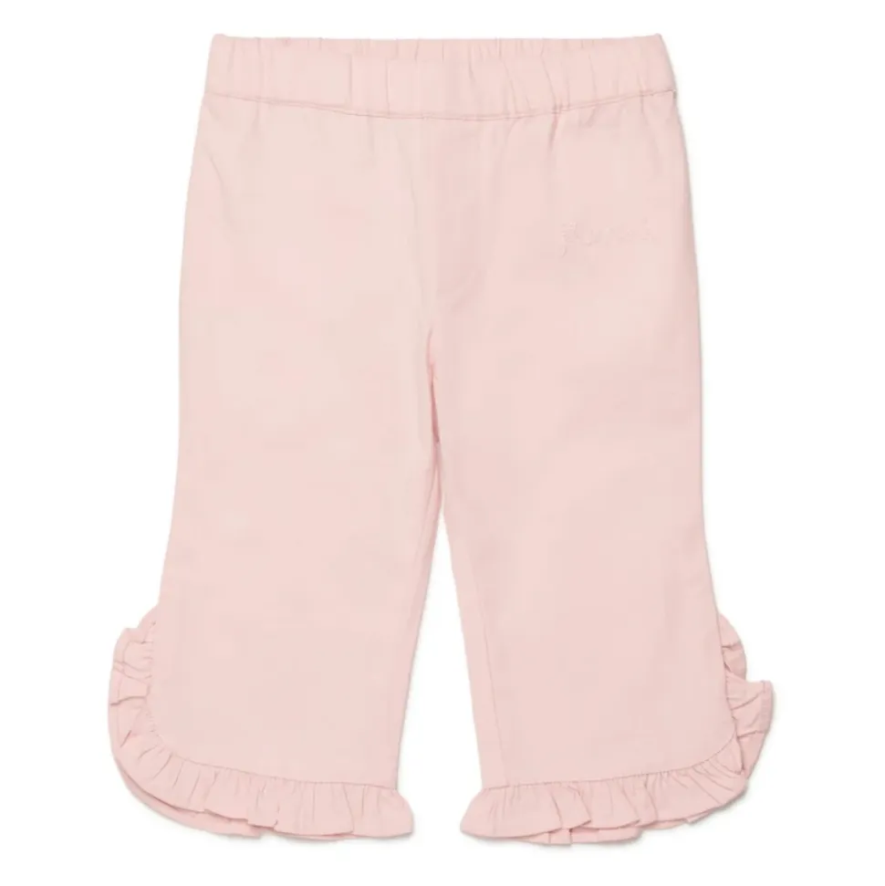Ruffle-hem Pants
